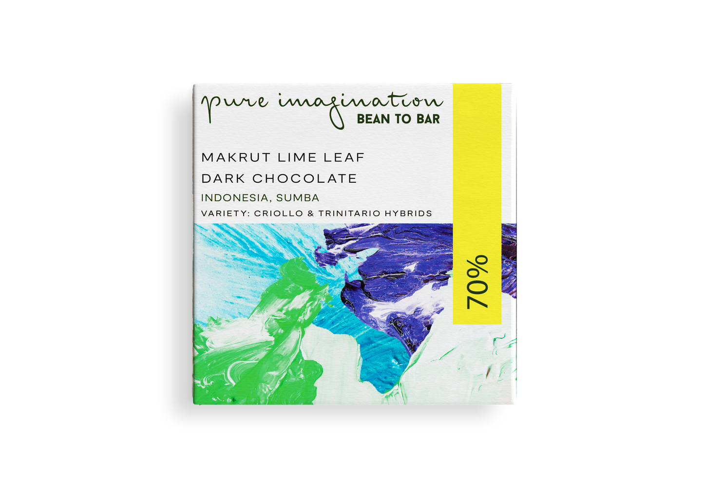 70% Indonesia Single Origin Makrut Lime Leaf Dark Chocolate