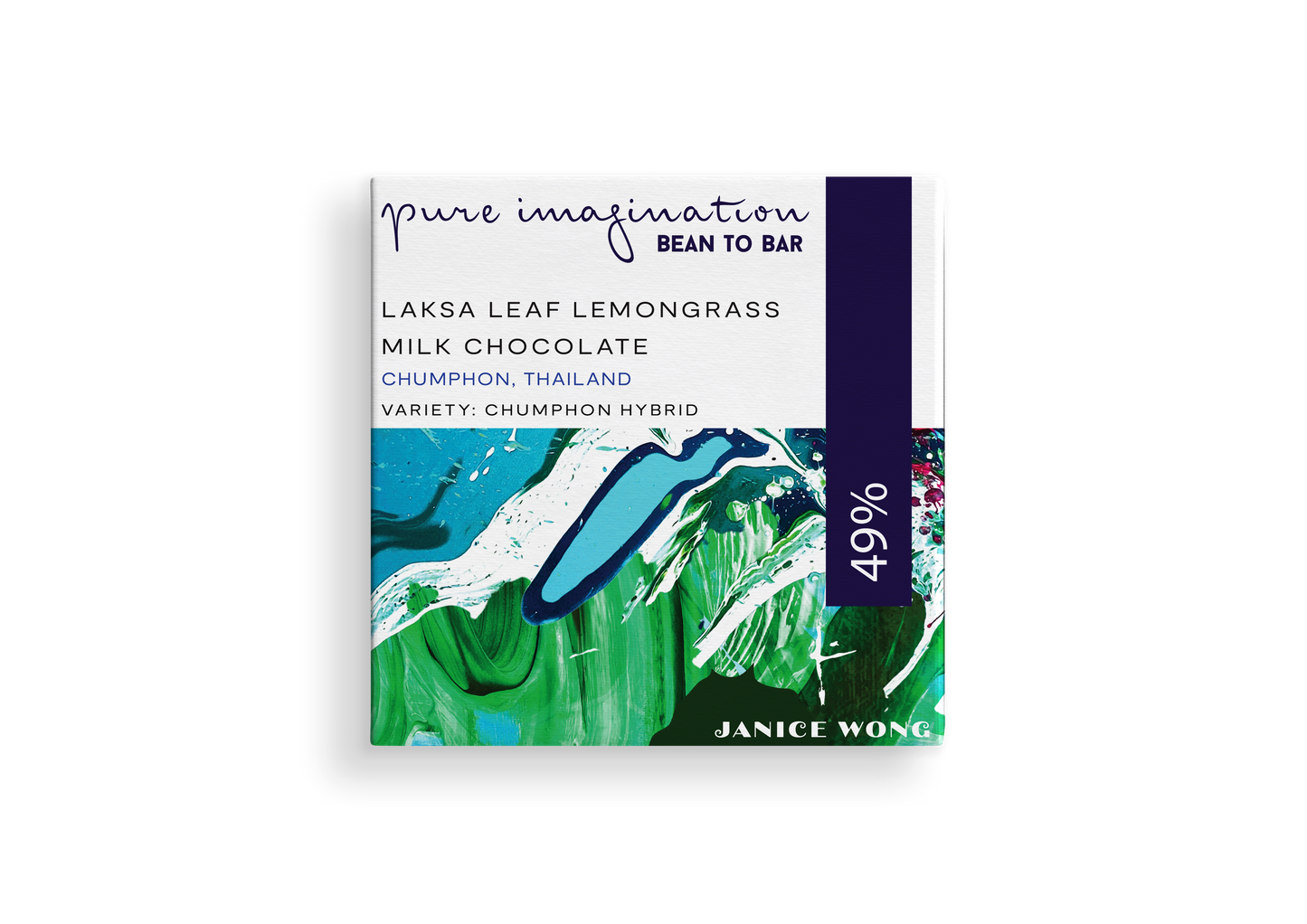 49% Laksa Leaf Lemongrass Single Origin Bean to Bar Dark Chocolate